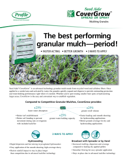 The best performing granular mulch&mdash;period!