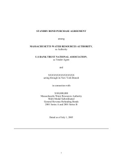 STANDBY BOND PURCHASE AGREEMENT among