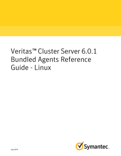 Veritas™ Cluster Server 6.0.1 Bundled Agents Reference Guide