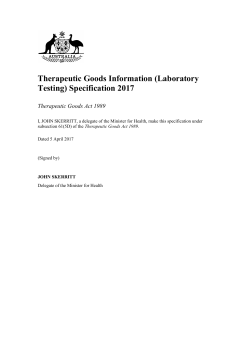 Standard for medicinal cannabis - Federal Register of Legislation