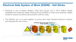 Electrical Safe System of Work (ESSW) - Volt Sticks