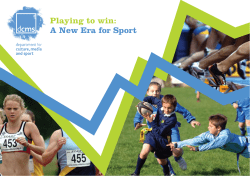 Playing to Win: A New Era for Sport