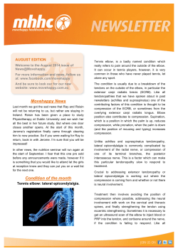 Movehappy News Condition of the month