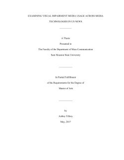 Stereotypes of the Blind and Visually Impaired