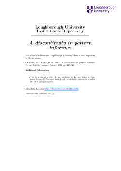 A discontinuity in pattern inference