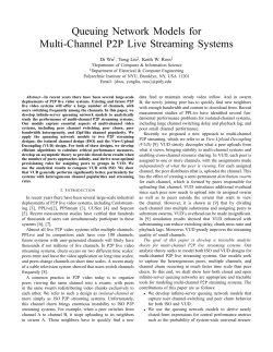 Queuing Network Models for Multi
