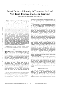 Latent Factors of Severity in Truck-Involved and Non-Truck