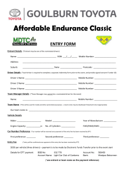 Goulburn Toyota Affordable Endurance Classic
