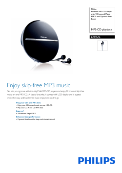 EXP2546/12 Philips Portable MP3-CD Player with 100