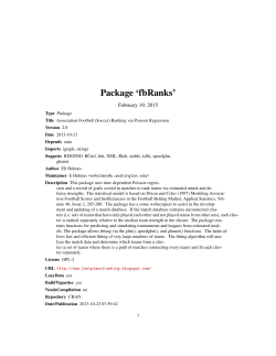 Package `fbRanks`