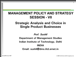 Strategic Management