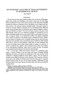 An Economic Analysis of Team Movements in Professional Sports