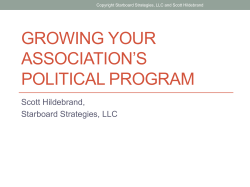 Growing Your Association*s Political Program