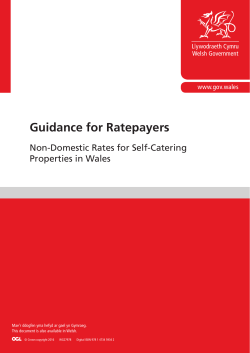 self catering properties in Wales