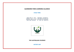 gold fever - Glenmore Park Learning Alliance