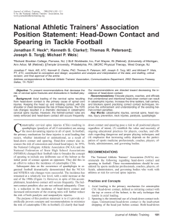 NATA Position Statement on Head