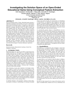 Investigating the Solution Space of an Open-Ended