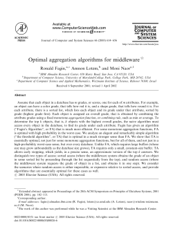 Optimal aggregation algorithms for middleware