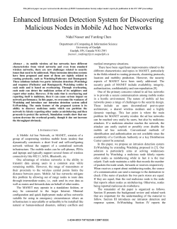 Enhanced Intrusion Detection System for Discovering Malicious