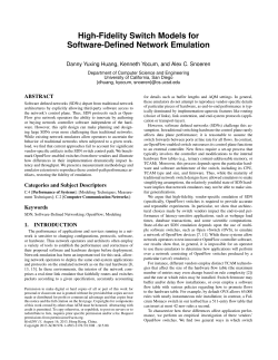 High-Fidelity Switch Models for Software