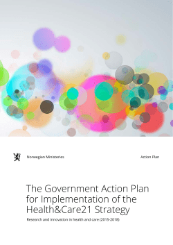 The Government Action Plan for Implementation of