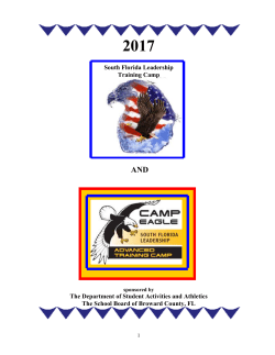 SFLTC/Camp Eagle Registration Packet