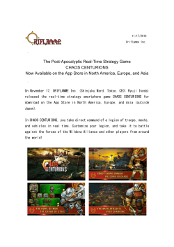 The Post-Apocalyptic Real-Time Strategy Game