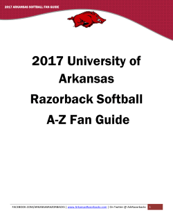 2017 Fan Guide - Arkansas Razorbacks