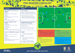 fmu session checklist