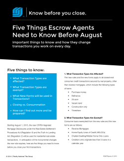 Five Things Escrow Agents Need to Know Before August