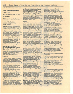 ferry certain aircraft, in the event that change