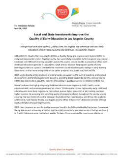 Local and State Investments Improve the Quality of Early Education