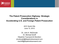 The Patent Prosecution Highway