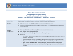 Model Math Facilitator Guide
