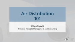 Air Distribution 101 - Niejadlik Management and Consulting LLC