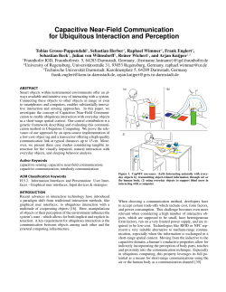 Capacitive Near-Field Communication for Ubiquitous Interaction and