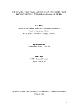The Impact of Free Trade Agreements on Commodity Trade Flows