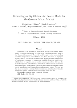 Estimating an Equilibrium Job Search Model for