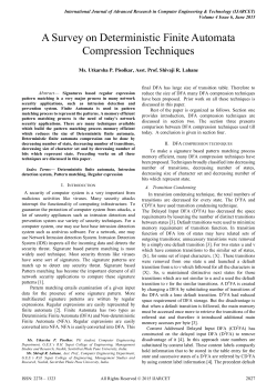 A Survey on Deterministic Finite Automata Compression
