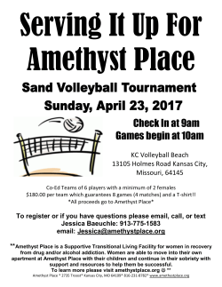 Check In at 9am Games begin at 10am