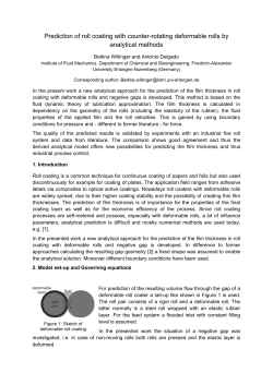 Prediction of roll coating with counter