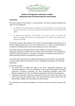 Review of Designated Landscapes in Wales