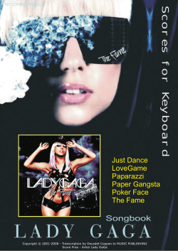 Songbook Lady GaGa