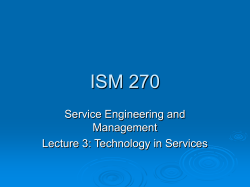 Role of Services in an Economy