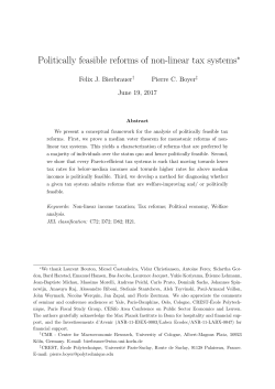 Politically feasible reforms of non-linear tax systems