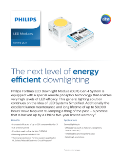 The next level of energy efficient downlighting