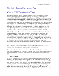 Lesson 1 Lesson Plan - Public Relations Ethics