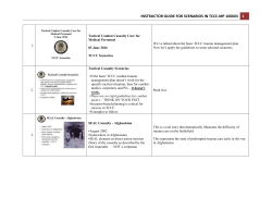 TCCC Scenarios IG - Special Operations Medical Association