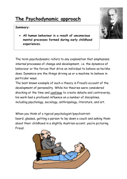 Strengths of the psychodynamic approach