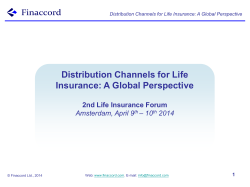 Distribution Channels for Life Insurance